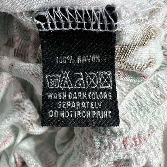 Burn N’ Violet Blouson Dress Sz 4 Multicolor Jersey Knit Short Sleeve - Picture 10 of 12